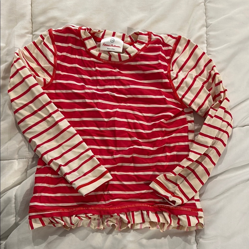 Red Striped Rashguard by Hanna Andersson